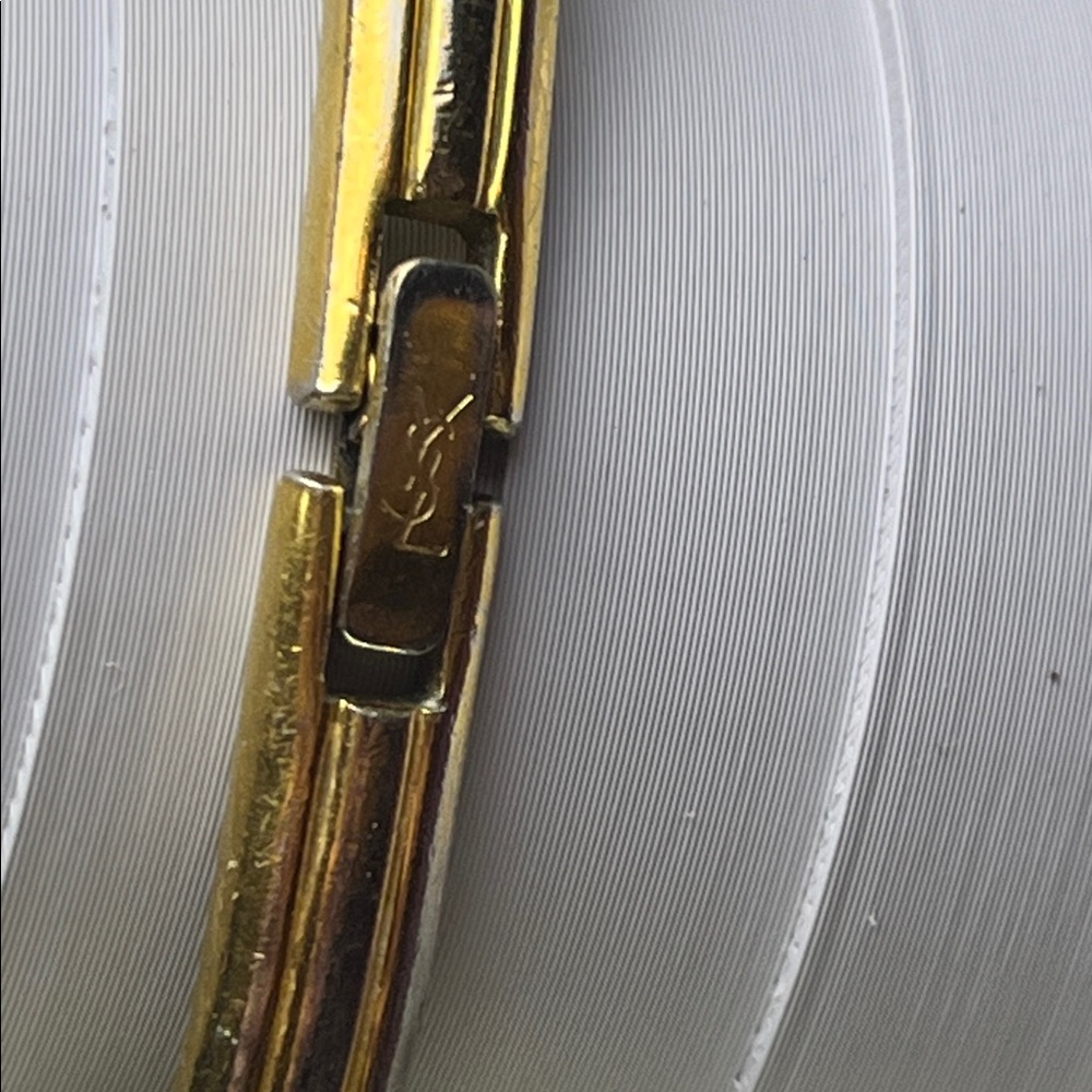 Yves Saint Laurent Watch 5920-H12115 Gold Stainless Steel Quartz Premium READ - Picture 8 of 11